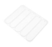 TEHAUX Moule à Marque-Pages en Silicone Blanc pour DIY, Résistant à l'usure Bavures, Fabrication de Signets Délicats en Résine Époxy