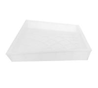 TEHAUX Moule à Pavé Forme Cercle Concentrique en Polypropylène Blanc Surface Antidérapante Installation Rapide pour Pavage Extérieur et Terrasse