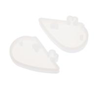 TEHAUX Moule en Silicone Facile à Nettoyer en Résine Époxy pour Pendentif Cœur pour Création de Bijoux pour Relations Parents-garçon et Filles