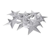 TEHAUX Moule Étoile à Cinq Branches en Fer Argenté 10pcs Accessoires Estampage Fer Forgé Réutilisables Faciles à Nettoyer pour Création DIY en Relief