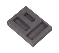 TEHAUX Moule Graphite Emplacements pour Fusion Métaux Non-ferreux Résistant Choc et Corrosion pour Laboratoire et Bijoux
