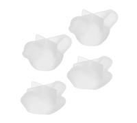 TEHAUX Moule Silicone Oiseaux 4pcs pour Résine Époxy, Moule DIY Créatif, Design Réaliste, Matériau Silicone Blanc, pour Décoration Intérieure