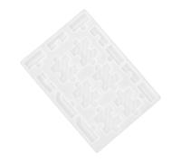 TEHAUX Moule Silicone Résine pour Échiquier Flexible et Compatible Epoxy pour Projets DIY Créatifs Moule Échec Précis pour Jeux de Société et Décoration Familiale