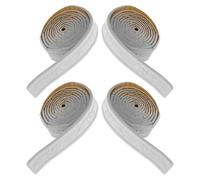 TEHAUX Moulures Décoratives Autocollantes en Mousse Souple 4 Cm, 4 Rouleaux de Bordures Murales Flexibles, Protection D'angles pour Murs et Plinthes, pour Décoration Intérieure
