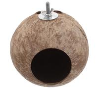 TEHAUX Nid d'oiseaux et Suspendu pour Hamster et Écureuil en Coquille de Noix Habitat Confortable Décor Délicat Fait Main pour Maison et Jardin