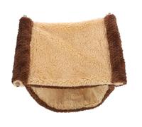 TEHAUX Nid Suspendu Lit pour Cobayes Hamac Confortable en Tissu Doux Taille l Couleur Marron Usage Hivernal pour Petits Animaux Cage Hamsters Chinchillas Petits Rongeurs