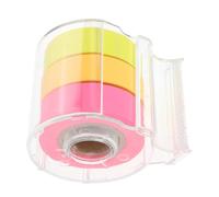 TEHAUX Notes Autocollantes avec Distributeur Bloc Mémo Compact Réutilisable pour Bureau et Maison Ruban Adhésif Complet pour Organisation Facile