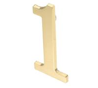 TEHAUX Numéro de Porte Magnétique Métal Chiffre Dadresse Extérieur Résistant et Numéro de Boîte Aux Lettres Moderne pour Maison Bureau et Hôtel Finition Or Solide