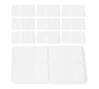 TEHAUX Onglets Adhésifs d'Indexation Blancs 1 Pouce Jeu de 10 Sets de 80 Pages Recto-Verso Autocollants pour Annoter et Organiser Cahiers Dossiers et Agendas Adhésif Repositionnable