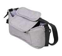 TEHAUX Organisateur Suspendu pour Poussette Bébé, Pliable et Imperméable | Compartiments Divisés, Crochets Renforcés Élargis, Coque Extérieure Déperlante, Rangement Compact pour Usage Quotidien