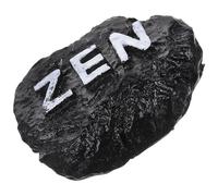 TEHAUX Ornement Zen Résine Noire Pierre de Miniature Style pour Décor | Home, Aquarium, Potager, Simple et Réaliste, Accessoire de Paysage pour Intérieur et Jardin