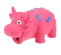 TEHAUX Os pour Chien Couineur, Forme Bovine, Latex, Jeu Interactif | Résiste au Mordillage, pour Chiot et Grand Chien, Modèle Animal