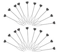 TEHAUX Outil de Coiffure Accessoires Élégants Cœur 50pcs en Abs Noir pour Queue de Cheval Retournée Maintien Soigné des Cheveux pour Chignons Lors de Banquets et Ballets