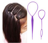 TEHAUX Outil de Coiffure Queue de Cheval Retournée en Plastique, 20 Paires pour Tresses Élégantes, Maintien Soigné des Cheveux, Banquet et Spectacle de Danse Couleur Couleur Aléatoire