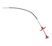 TEHAUX Outil de Débouchage Flexible 60Cm en Acier Inoxydable et Polypropylène Noir Pince de Préhension Manuelle pour Canalisations Cuisine et Salle de Bain Furet de Plomberie pour