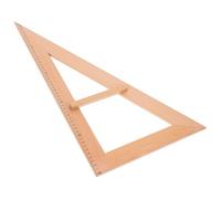 TEHAUX outil de mesure pour l'enseignement règles de mesure pour enseignants Grande règle d’enseignement en bois équerre triangle avec poignée 20.47In 1 pièce pour classroom instruction