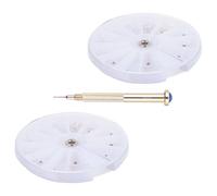 TEHAUX Outil de Perçage D'ongles avec Perceuse à Main Couleur Aléatoire Léger en Alliage et 2 Boîtes de Charms Pendants pour Décoration Nail Art Manucure