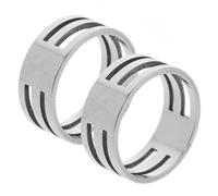 TEHAUX Ouvre-anneaux Jump Rings en Acier Inoxydable 17 Mm Intérieur, Lot de 2 Outils D'ouverture et Fermeture D'anneaux de Jonction pour Fabrication et Réparation de Bijoux DIY
