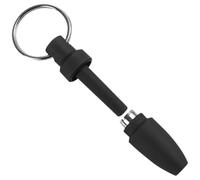 TEHAUX Ouvre-Trous à Cigares Portable en Silicone et Acier Inoxydable Mini Perforateur Porte-Clés pour Cigares Accessoire Léger pour Tirage Régulier pour Amateurs et Fumeurs