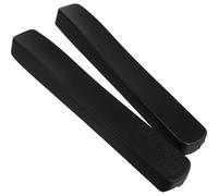 TEHAUX Paire D'accoudoirs Rembourrés en Mousse Pu et Abs pour Fauteuil Roulant Noir, Surface Résistante à L'usure, Installation Facile Vis, Accessoires de Remplacement