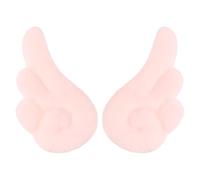 TEHAUX Paire D'épingles à Cheveux Ailes D'ange en Tissu Rose, Accessoire Coiffure Pratique et Décoratif, pour Garçon et Filles et Amies, Style Unique et Délicat
