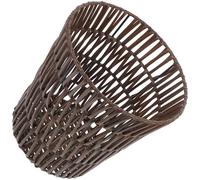 TEHAUX Panier Tressé Divers Café en Fer et PP pour Déchets et Rangement | Look Rustique , Style Pastoral Simple, pour Bureau, Chambre D’étude, Petits Espaces et Linge