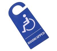 TEHAUX Panneau de Stationnement Léger et Résistant en Pvc pour Personnes Handicapées Bleu Symbole Fauteuil Roulant pour Usage Extérieur pour Places de Parking