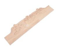 TEHAUX Panneau Décoratif en Bois Sculpté 3D pour Commodes et Panneaux de Garde-Robe, Style Européen Vintage, Finition Marron, Dimensions 40x9x0,8 Cm, Décoration Meuble Élégante