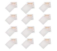 TEHAUX Panneaux De Toile à Peindre 24 Pièces Cadres Vierges En Coton Blanc Toile à Peindre Pour Peinture Acrylique Et Huile Pour Artistes DIY