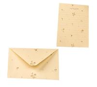 TEHAUX Papier à Lettres Enveloppes pour Invitations de Mariage, 1 Set en Papier Résistant, Pratique et Décoratif, pour Félicitations et Correspondance