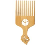 TEHAUX Peigne à Cheveux en Plastique Noir, Compact et Adapté aux Coiffures Afro, Coiffage à Domicile en Salle de Bain ou Chambre