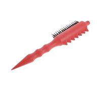 TEHAUX Peigne à Crêper avec Airbag Orange, Peigne à Queue de Rat en Nylon, Outil de Coiffure Polyvalent pour Massage du Cuir Chevelu, Démêlage, Coloration et Coiffage Salon, Soins