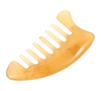 TEHAUX Peigne de Massage Cheveux en Résine Antistatique, Dents Larges Triangulaire, Léger et Portable, Accessoire Soins Capillaires pour Relaxation du Cuir Chevelu et Stimulation