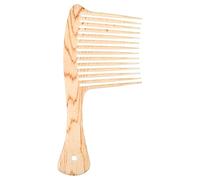 TEHAUX Peigne de Soin des Cheveux Afro à Dents Larges en Plastique Résistant Poignée Longue, Adapté aux Barbes Fournies et Cheveux Crépus, Usage Humide ou Sec