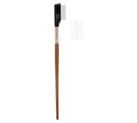 TEHAUX Peigne Séparateur de Cils en Acier Inoxydable avec Manche en Bois Naturel, Goupillon à Sourcils Précis, Brosse à Cils Fine pour Maquillage et Entretien Quotidien des Yeux, Outil