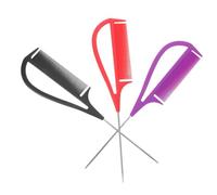 TEHAUX Peignes Métalliques à Queue de Rat Lot de 3 pour Usage Coiffure Salon, Tressage et Coloration, Taille Moyenne, Séparation Précise des Mèches