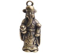 TEHAUX Pendentif Porte-clés Dieu Richesse en Métal Rétro Or, Solide et Ne Change Pas de Couleur, Accessoire Créatif pour Bijoux DIY ou Décoration de Paquet