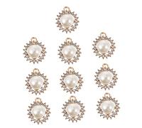 TEHAUX Pendentifs en Perles 10 Pcs pour DIY Accessoires de Bijoux Alliage Décoratifs pour Noël Artisanat Bijoux Faits Main