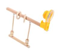 TEHAUX Perchoir pour Perruche à Ventouse, Support Stable en Bois | Design Multifonction, Prise Sécurisée, pour Perroquet et Oiseau, Accessoire de Dressage, Branche