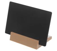 TEHAUX Petit Tableau Noir Mini Tableau D'affichage A6 en Abs Noir de Table Recto Verso Décoratif pour Mariage et Boutique