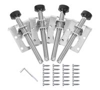 TEHAUX Pieds de Nivellement Robustes Réglables pour Meubles, Armoires et Établis Lot de 4 Set de Set de Grands Pieds Vissables Patins Antidérapants pour Sols Inégaux Réglage Latéral