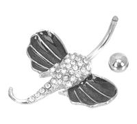 TEHAUX Piercing Décoration Nombril en Acier Inoxydable Éléphant Vintage Bijou Corporel Percé pour Femmes Adaptée aux Beach Party et Cosplay