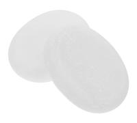 TEHAUX Pierres de Massage en Marbre Blanc et Fonction Chaud et Froid 2pcs Lisse pour Spa et Maison pour Relaxation