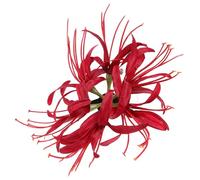 TEHAUX Pince à Cheveux Fleurie Rouge en Plastique Léger Barrette Décorative pour Cheveux Fins Accessoire Floral pour Filles et Femmes pour Coiffures Quotidiennes et Fêtes