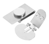 TEHAUX Pince à Cravate Magnétique Invisible 1 Paire Argentée, Attache-cravate pour Chemise, Épingle Magnétique Anti-plis et Anti-mouvement, Accessoire Élégant pour Hommes, Usage