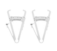 TEHAUX Pince à Graisse Corporelle Abs 2pcs Portable Résistance la Déchirure pour Mesurer la Masse Grasse Chez Hommes et Femmes Design Simple et Élégant