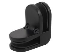 TEHAUX Pince D'angle en Acier Inoxydable Noir pour Installation Sécurisée à 90 Degrés Double Verrouillage, Surface Polie, pour Piscine et Balustrade Maisons et Commerces