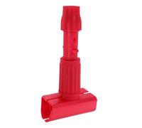TEHAUX Pince de Fixation Amovible en Plastique Rouge pour Tête de Balai-Serpillère Accessoire Multifonction Compatible Support Résistant pour Manche de Balai Élément Remplaçable