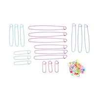 TEHAUX Pinces à Tricoter en Aluminium 118 Pcs Ensemble Complet pour Tricot, Crochet et Couture, Supports Résistants pour Suivi Précis des Mailles