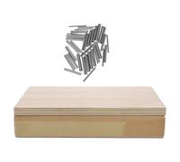 TEHAUX Planche de Rééducation en Bois Motricité des Doigts, Entraînement Coordination Main-œil, Équipement Solide pour Exercices de Renforcement des Mains à Domicile Centre